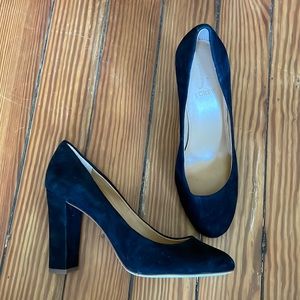 J Crew Black Suede Pump